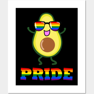 Pride Avocado Rainbow LGBT Pride Awareness Posters and Art